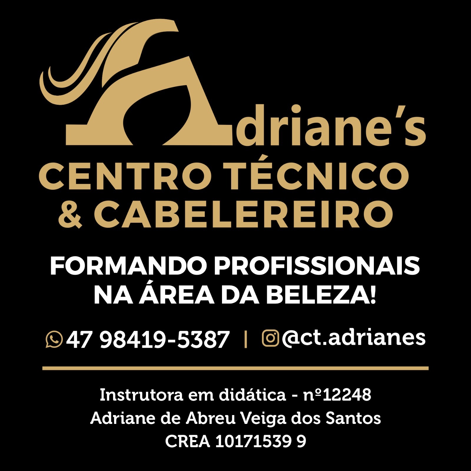 Adriane de Abreu: 40 anos dedicados à beleza e à formação profissional em Ituporanga (SC)